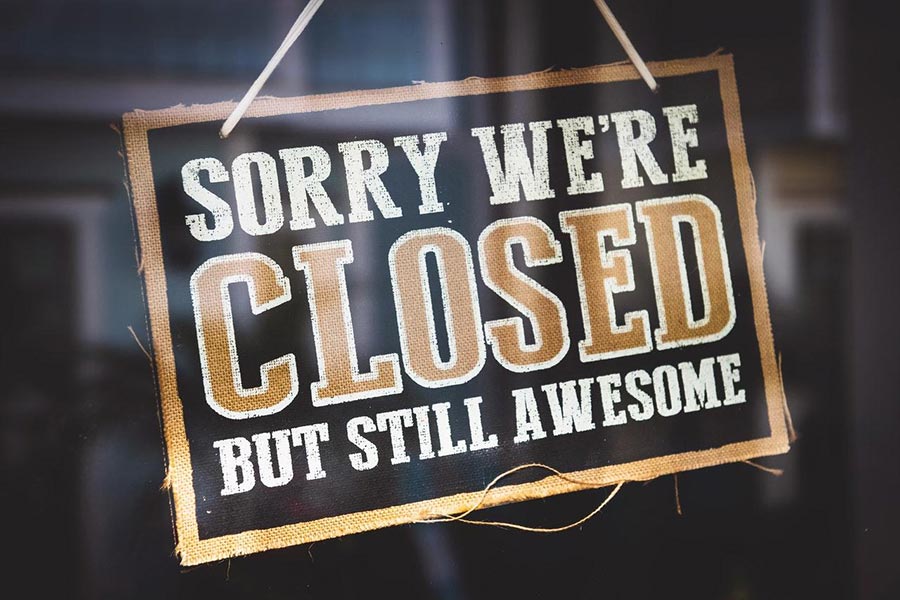Sorry We're Closed -- But Still Awesome!